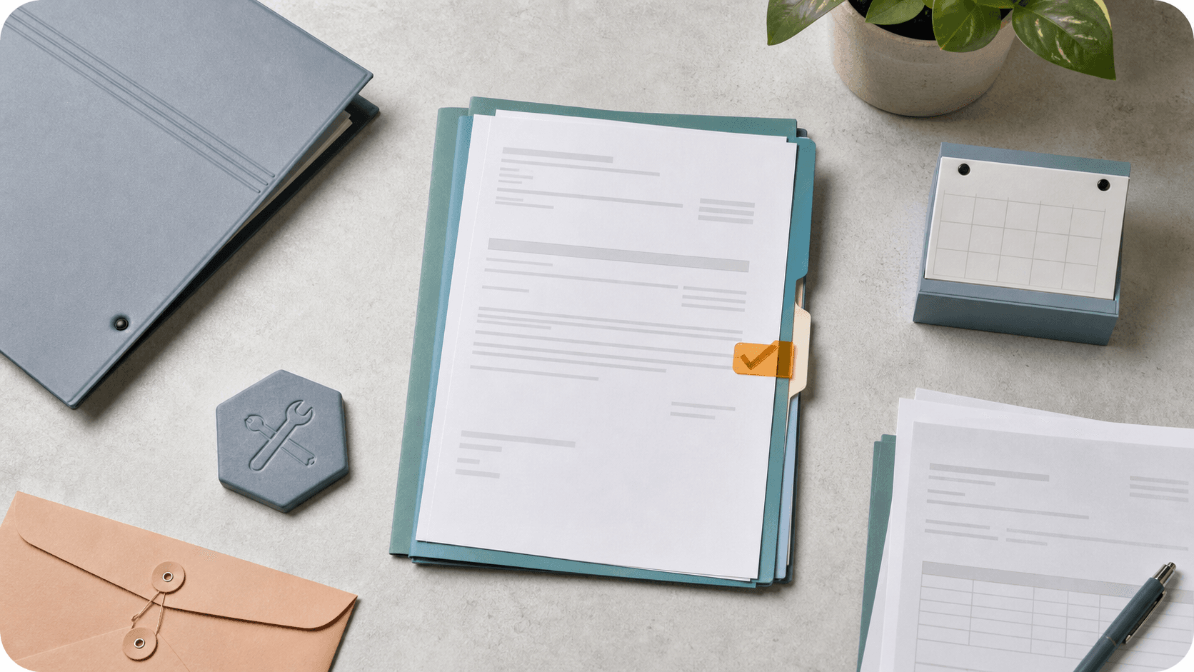 Vendor documents, scheduling, and payment steps converging into a reviewed subcontractor record