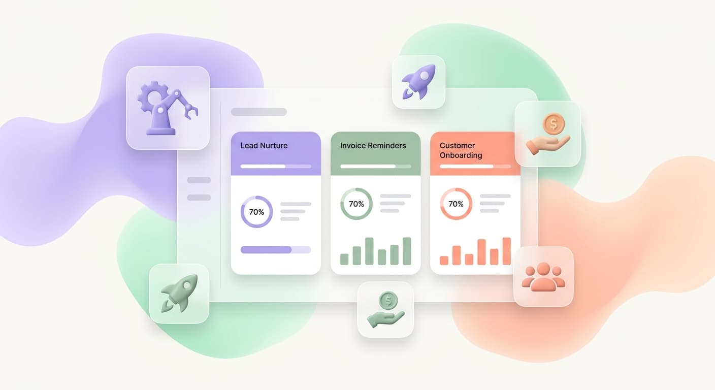 Rome GA small business owner using AI automation tools on a laptop