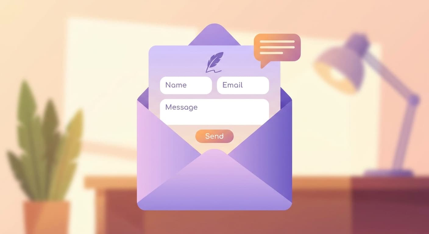 Envelope and contact form
