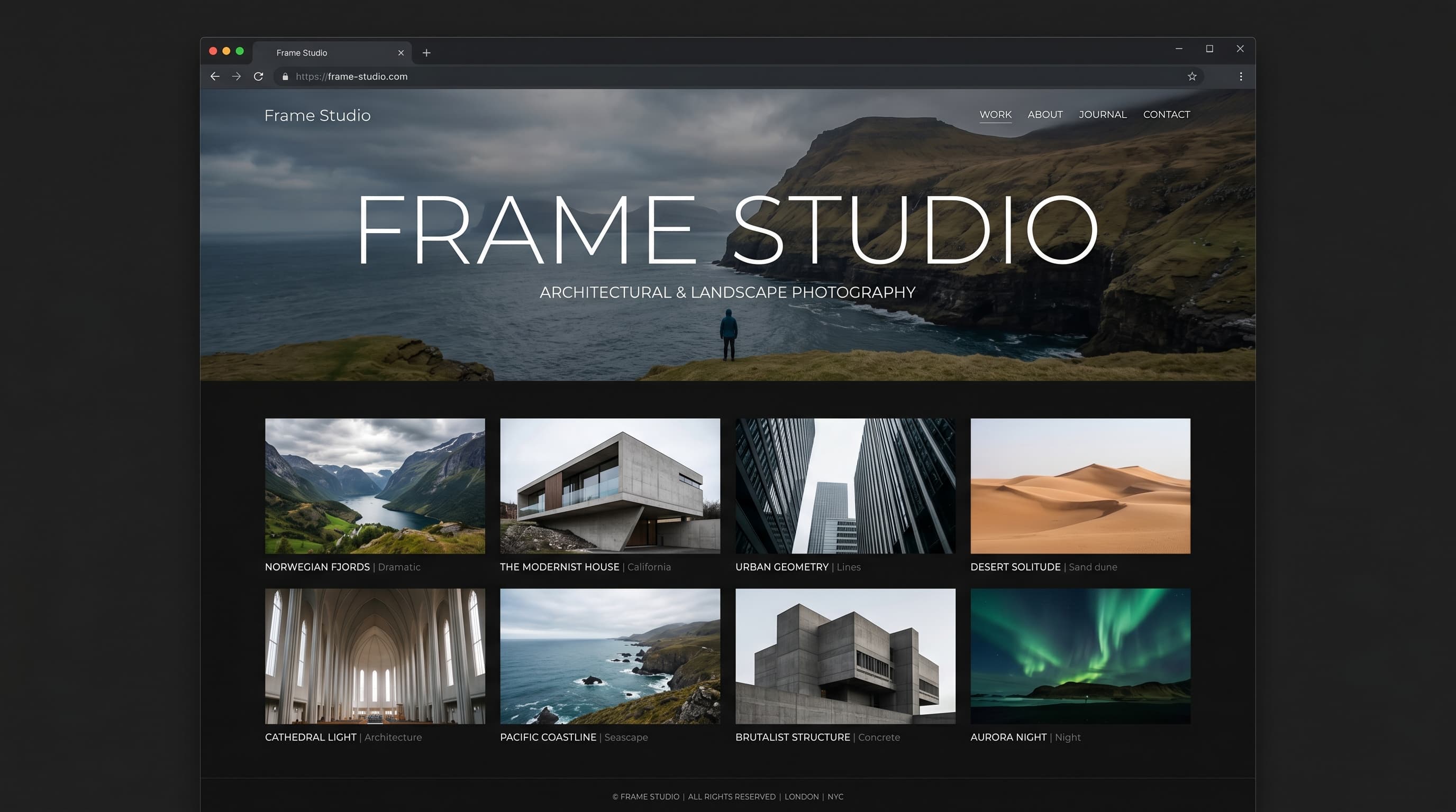 Frame Studio — Creative website by AnovaGrowth