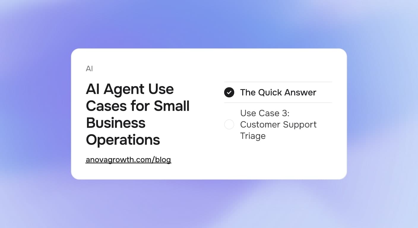 AI agent workflow diagram showing task routing and automated actions