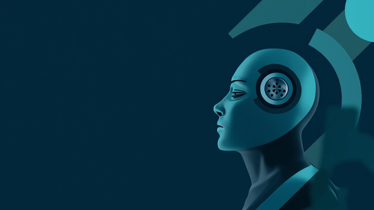 Abstract modern illustration of Birmingham healthcare and construction businesses using AI chatbots