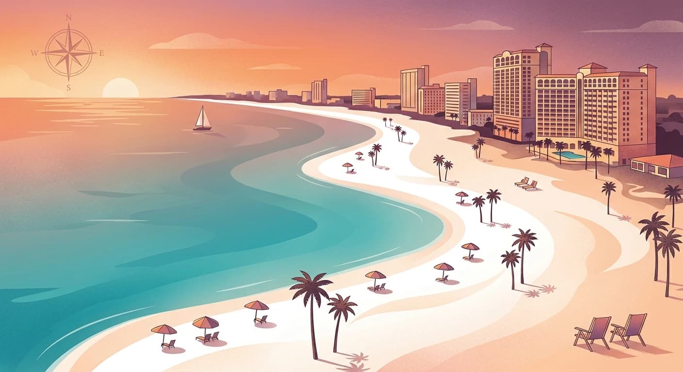 Panama City Beach tourism and service-business backdrop representing booking demand, local search, and coastal operations